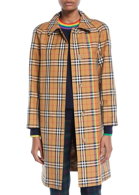 burberry plaid car coat|Burberry wool coat outlet.